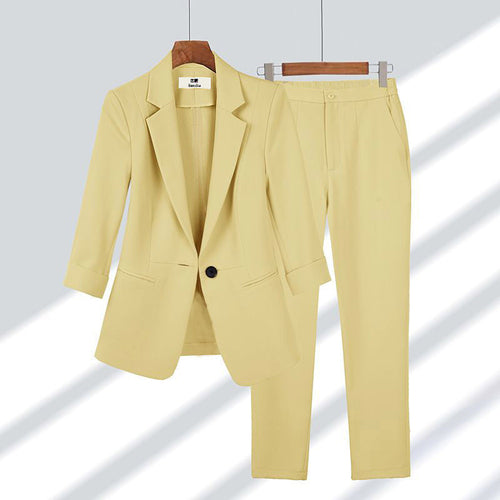 HYSOVA Pant & Blazer in Solid Colors