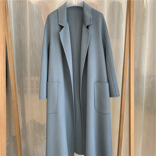 HYSOVA Cashmere Water Ripple Coat