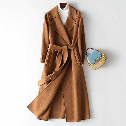 HYSOVA Autumn & Winter Temperament Korean Wool Coat