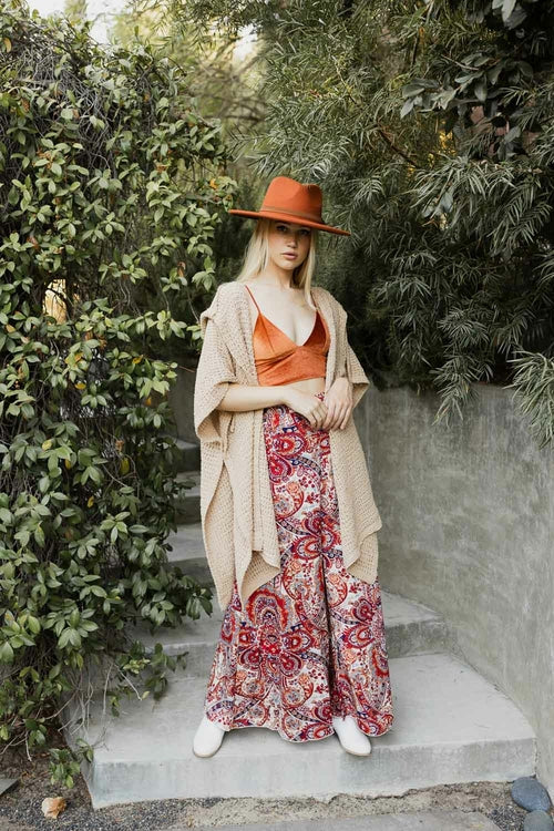 HYSOVA Cozy Soft Waffle Hooded Ruana