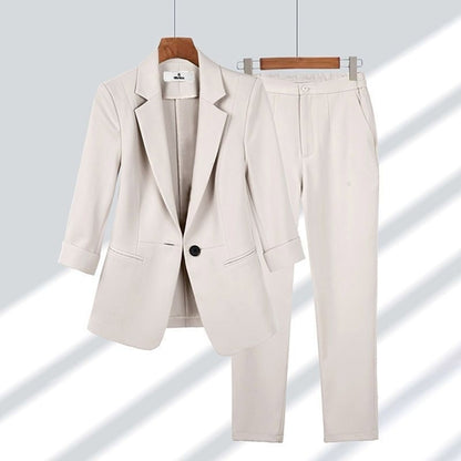 HYSOVA Pant & Blazer in Solid Colors