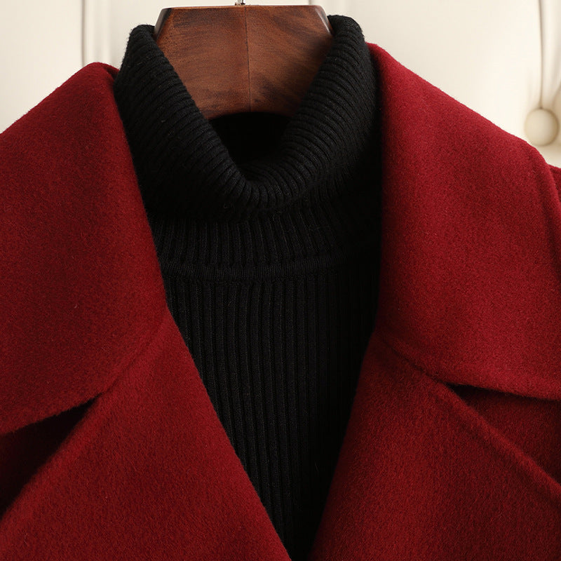 HYSOVA Autumn & Winter Temperament Korean Wool Coat
