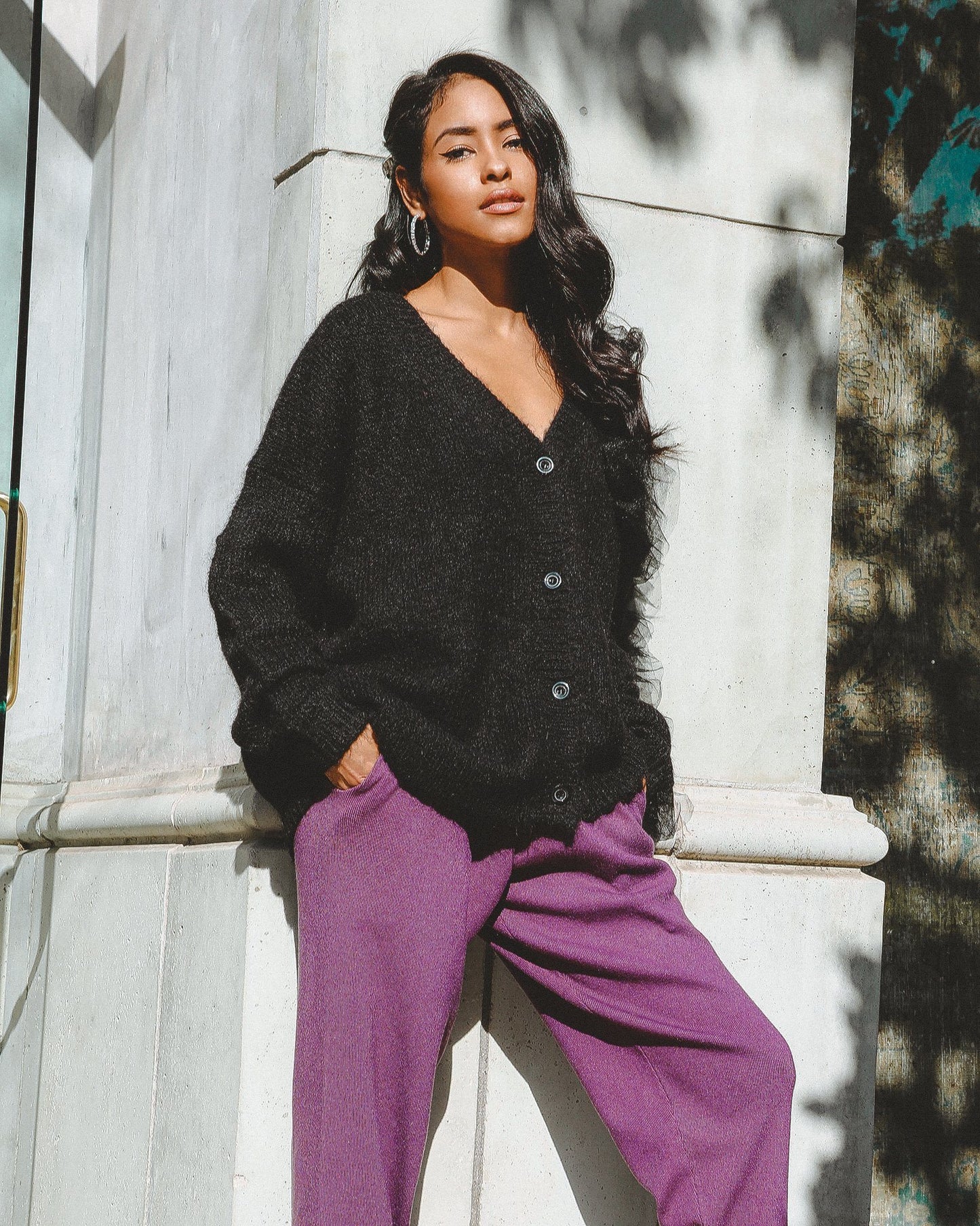 HYSOVA Wool Blend Cardigan