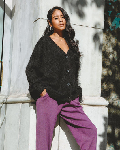 HYSOVA Wool Blend Cardigan