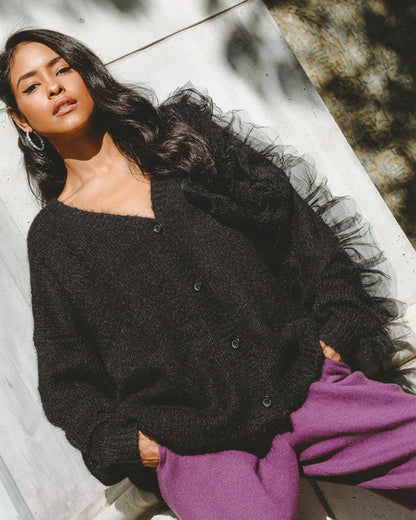 HYSOVA Wool Blend Cardigan