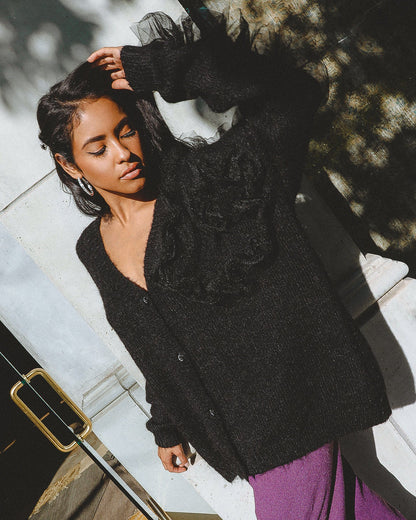 HYSOVA Wool Blend Cardigan