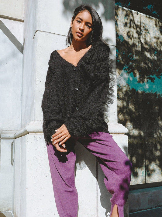HYSOVA Wool Blend Cardigan