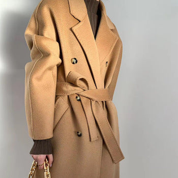 HYSOVA Cashmere Water Ripple Coat