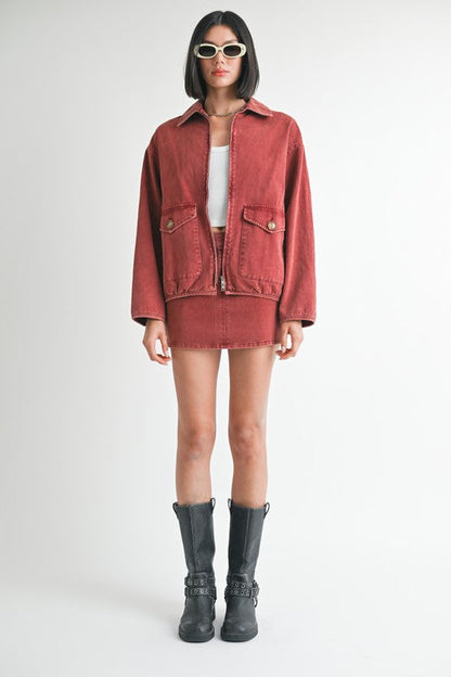 HYSOVA long sleeve denim jacket