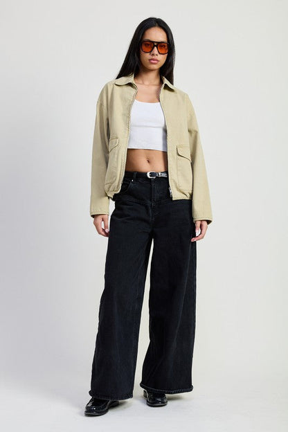 HYSOVA long sleeve denim jacket