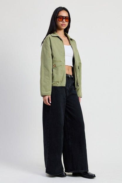 HYSOVA long sleeve denim jacket