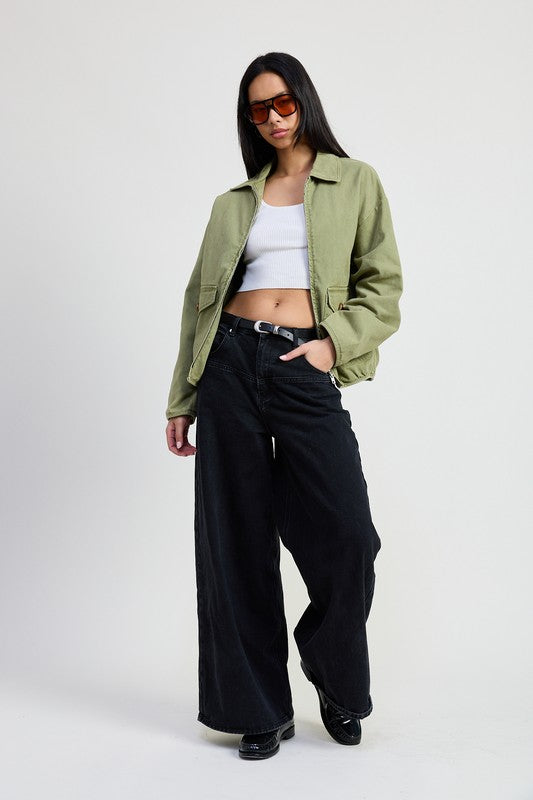 HYSOVA long sleeve denim jacket