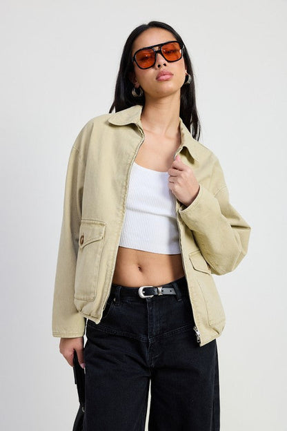 HYSOVA long sleeve denim jacket