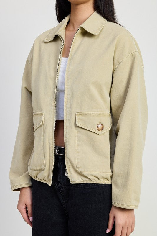 HYSOVA long sleeve denim jacket