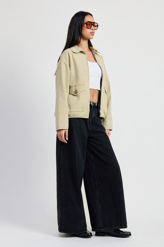 HYSOVA long sleeve denim jacket