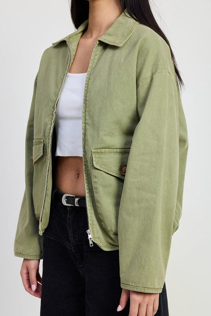 HYSOVA long sleeve denim jacket