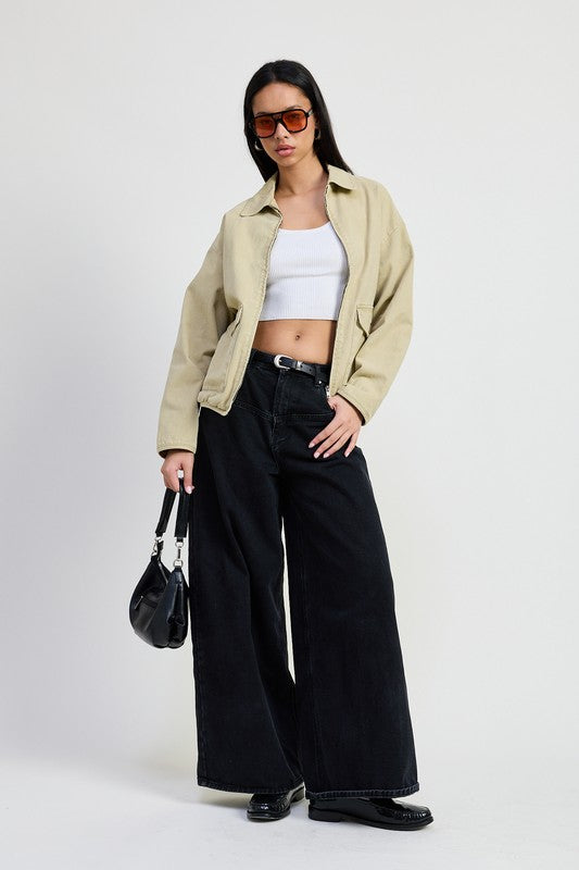 HYSOVA long sleeve denim jacket
