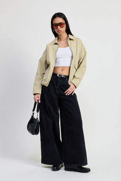 HYSOVA long sleeve denim jacket