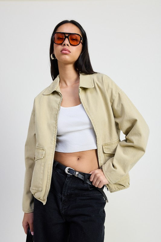 HYSOVA long sleeve denim jacket