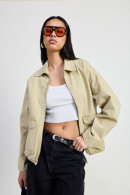 HYSOVA long sleeve denim jacket
