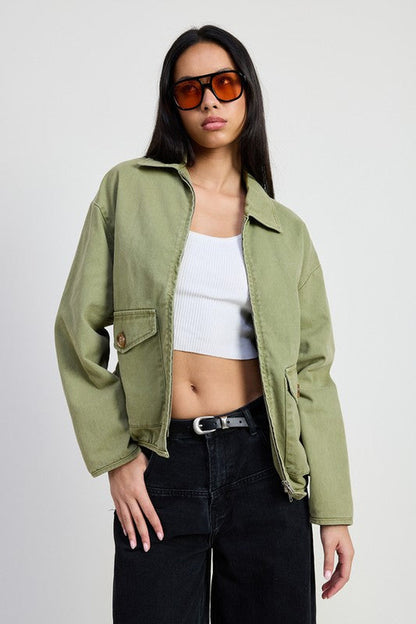 HYSOVA long sleeve denim jacket