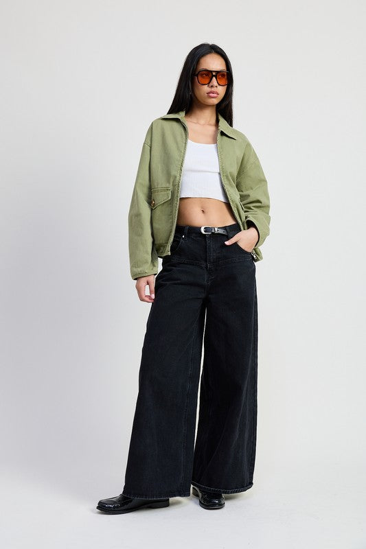 HYSOVA long sleeve denim jacket