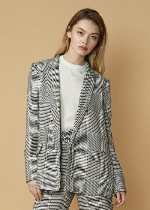 HYSOVA Glen Plaid Blazer in Fall Glen
