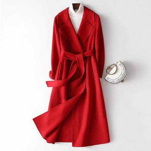 HYSOVA Autumn & Winter Temperament Korean Wool Coat