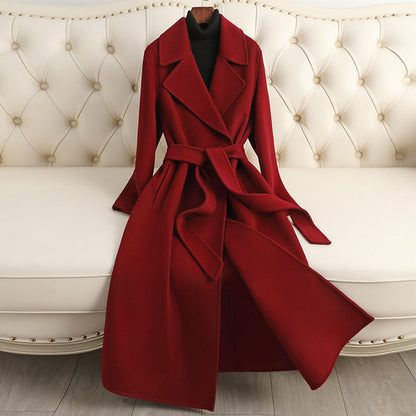 HYSOVA Autumn & Winter Temperament Korean Wool Coat