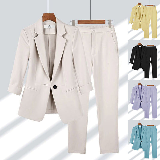 HYSOVA Pant & Blazer in Solid Colors