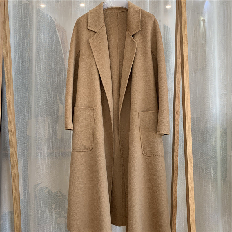 HYSOVA Cashmere Water Ripple Coat