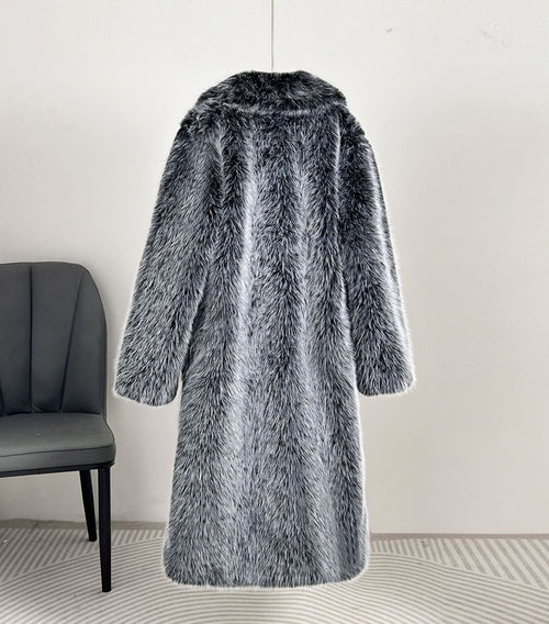 HYSOVA Royal Faux Fur Maxi Coat – 25 Edition