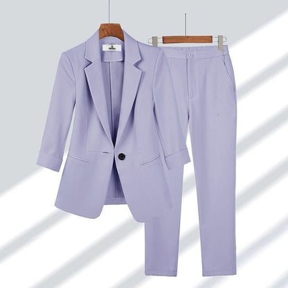 HYSOVA Pant & Blazer in Solid Colors