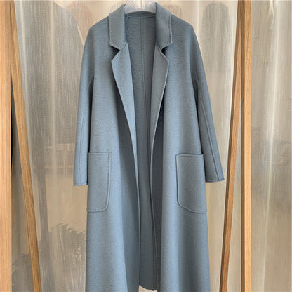 HYSOVA Cashmere Water Ripple Coat