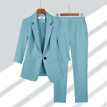 HYSOVA Pant & Blazer in Solid Colors