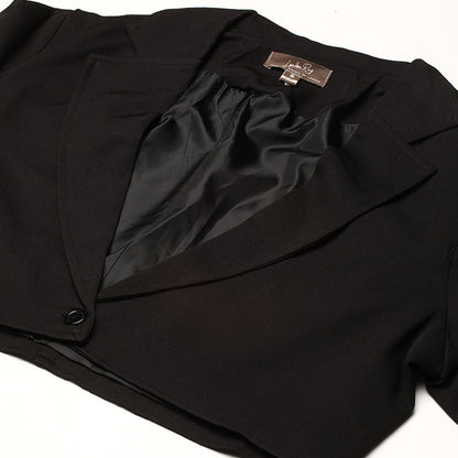 HYSOVA Cropped Tailored Blazer