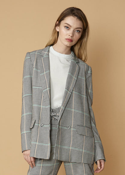 HYSOVA Glen Plaid Blazer in Fall Glen