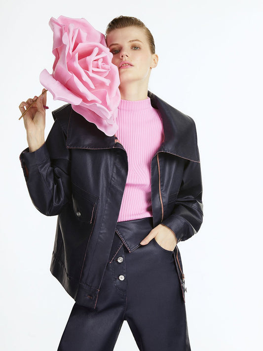 HYSOVA Wide Collar Coated Jacket - Limited edition