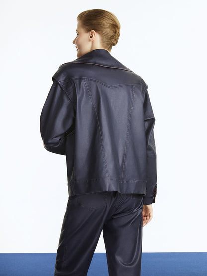 HYSOVA Wide Collar Coated Jacket - Limited edition