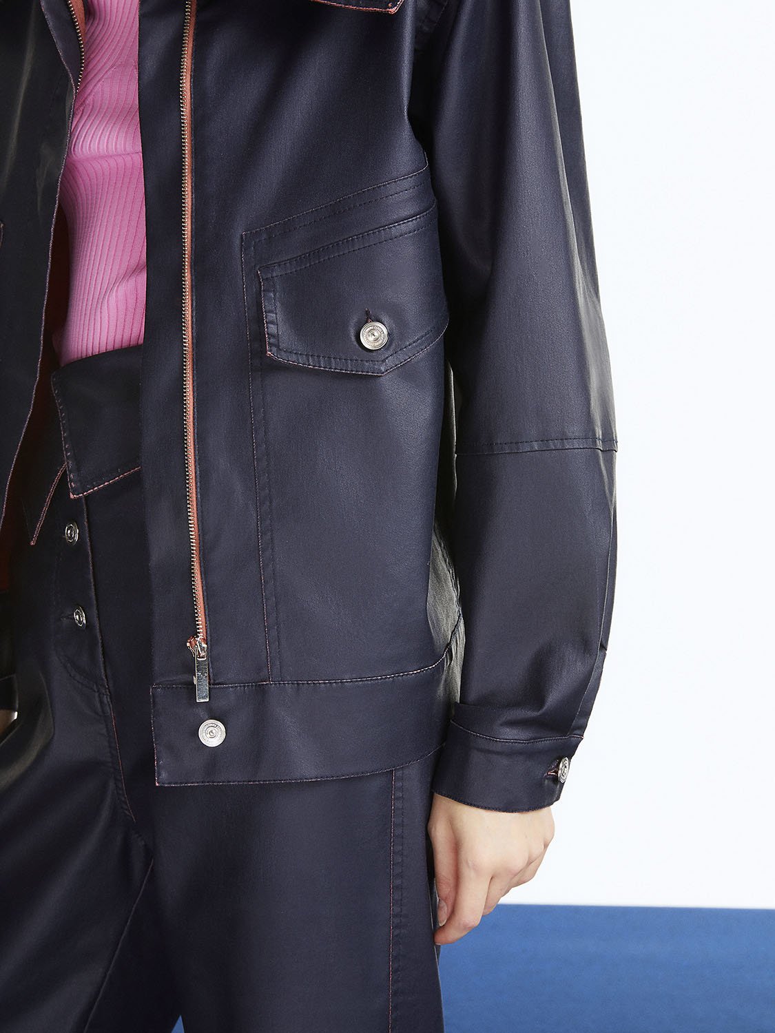 HYSOVA Wide Collar Coated Jacket - Limited edition