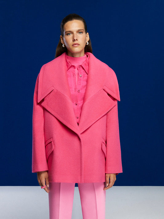 HYSOVA Wide Lapel Collar Coat