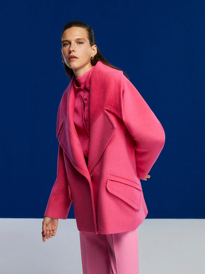 HYSOVA Wide Lapel Collar Coat