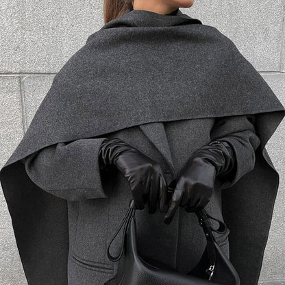HYSOVA Urban Drape Wool Coat
