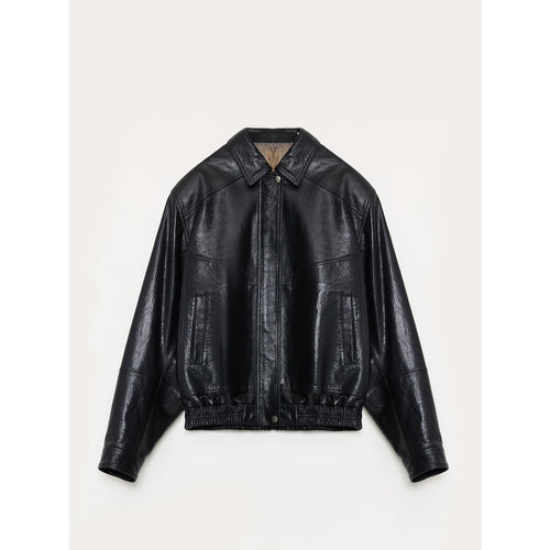 HYSOVA waxed sheep leather retro work jacket coat