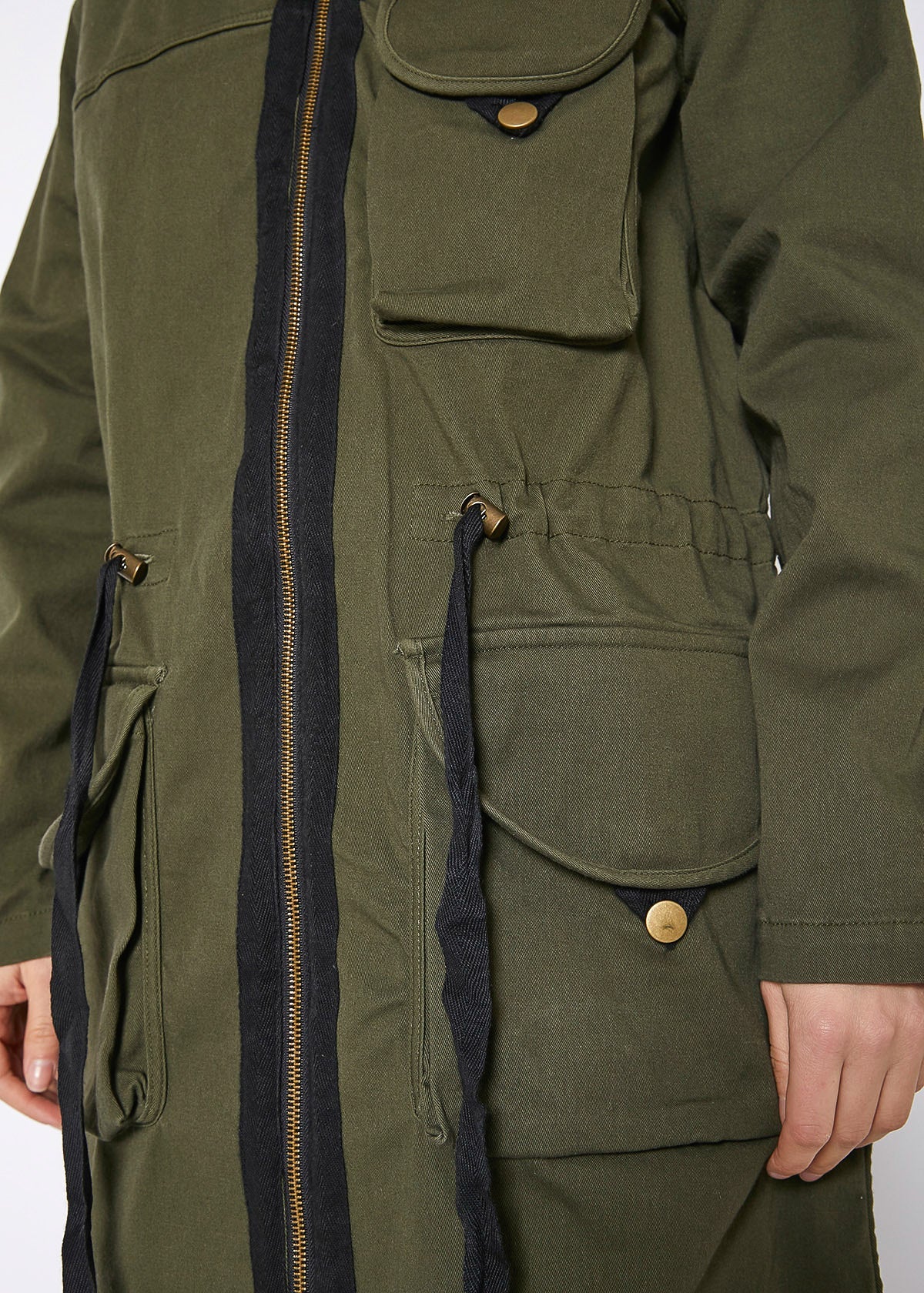 HYSOVA Olive Zip-Up Jacket