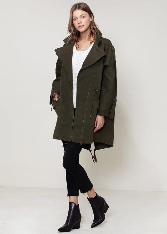 HYSOVA Olive Aura Oversized Coat