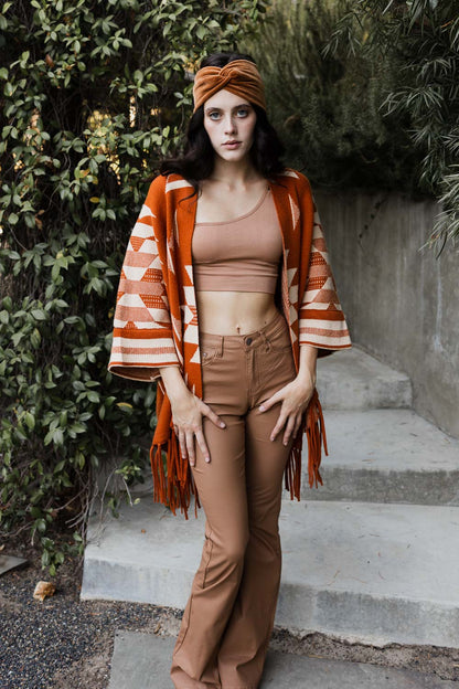 Hysova Luxe Fringed Ruana