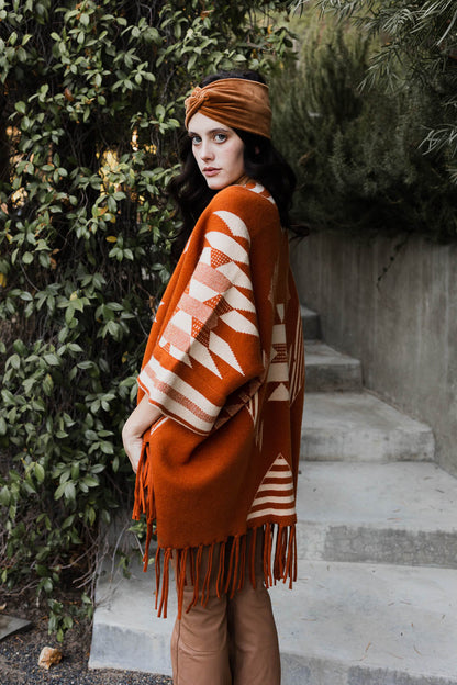 Hysova Luxe Fringed Ruana
