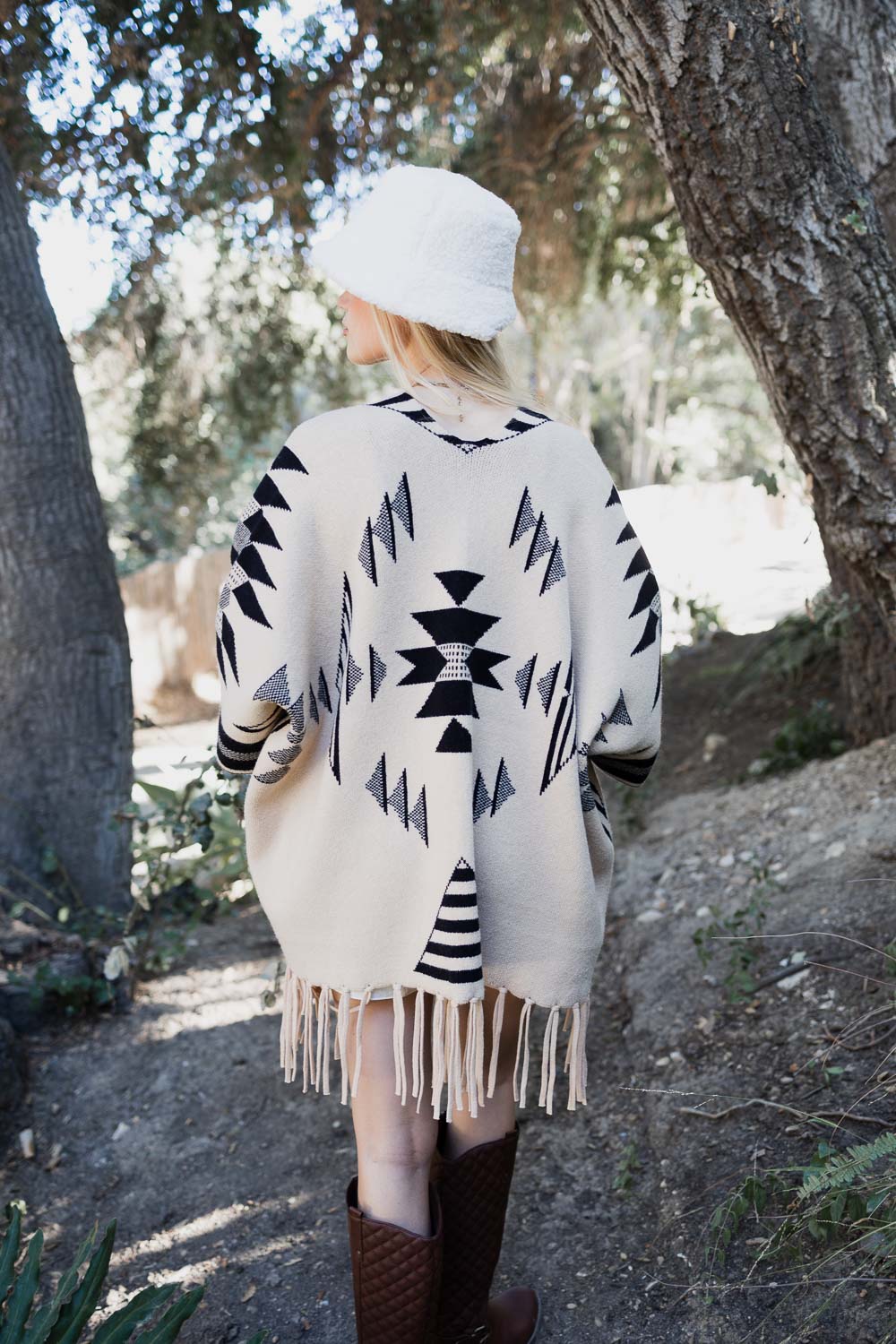 Hysova Luxe Fringed Ruana
