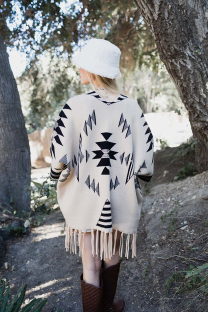 Hysova Luxe Fringed Ruana
